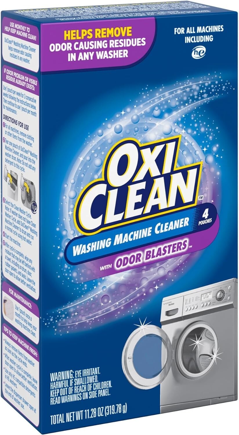 OxiClean Washing Machine Cleaner with Odor Blasters 4 Count