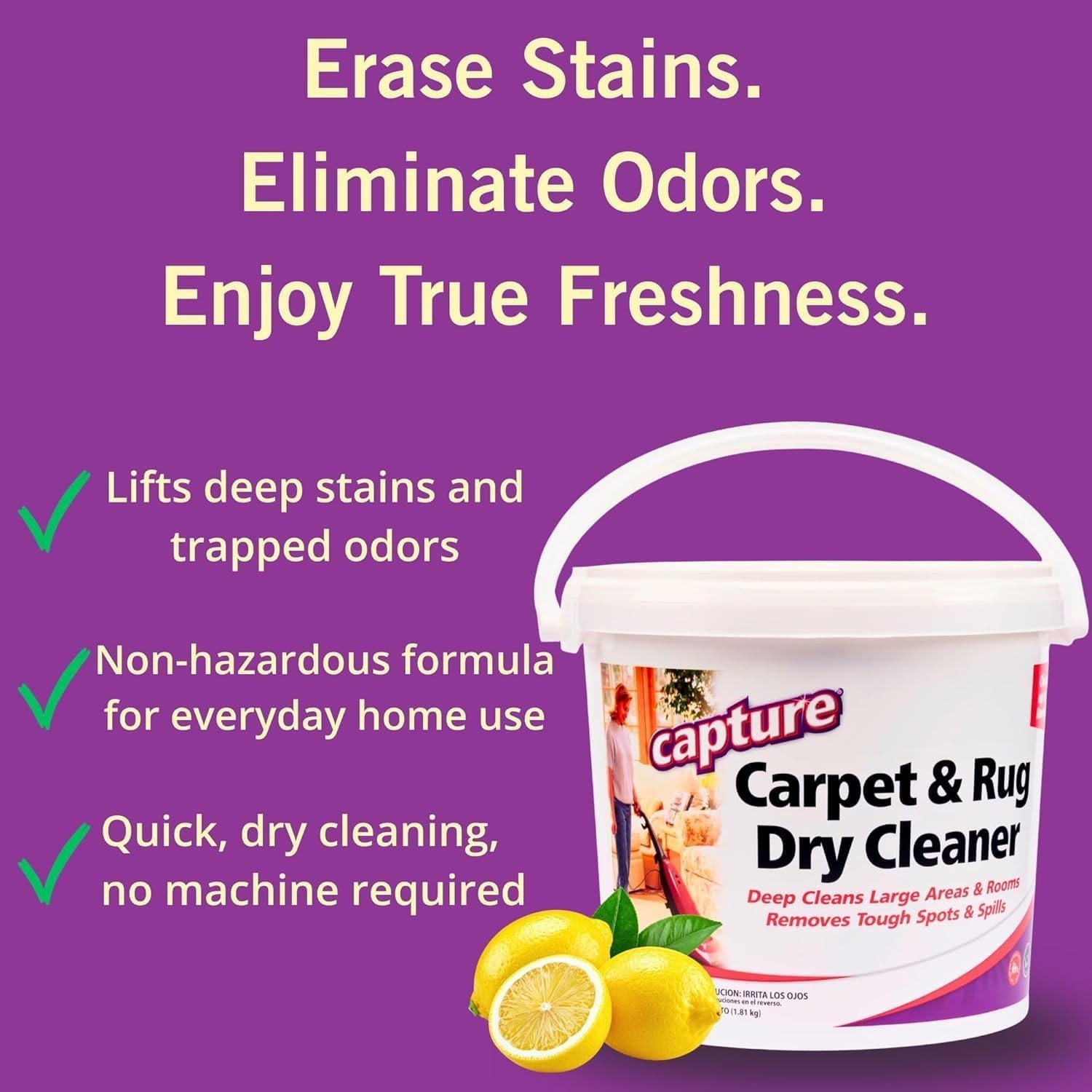 Carpet & Rug Dry Cleaner Carpet Deodorizer & Freshener Powder 4 lb | Carpet C…