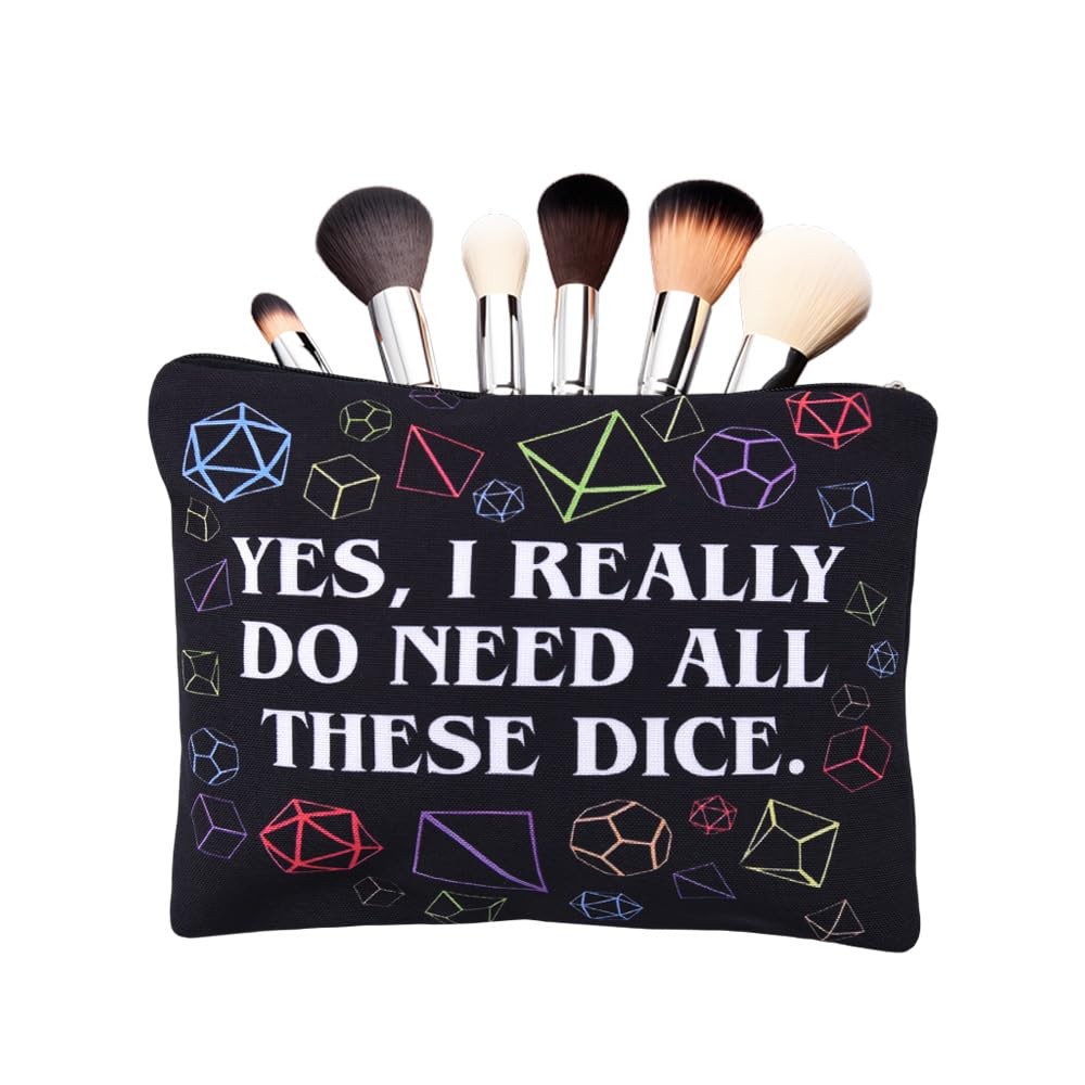 Sudaporn Yes I Really Do Need All These Dice Bag Makeup Pouch Dnd Player