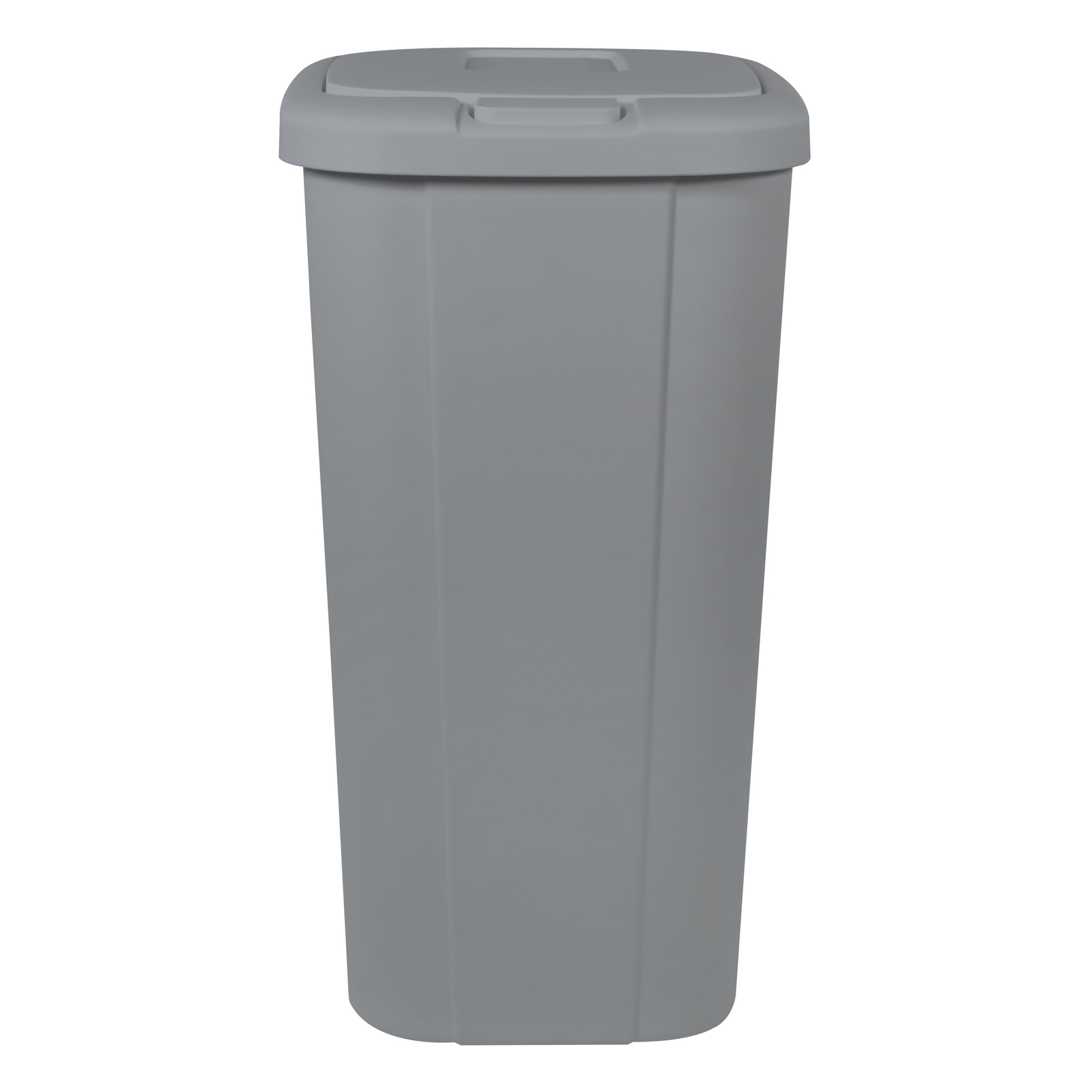new，13.3 Gallon Trash Can, Plastic Touch Top Kitchen Trash Can, Grey