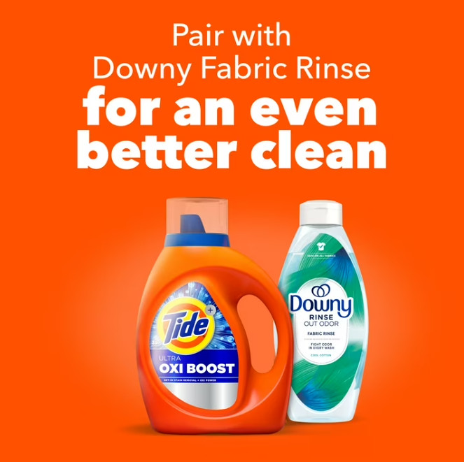 Tide with Ultra Oxi Boost, Advanced Stain Remover 148 fl oz 105 Loads