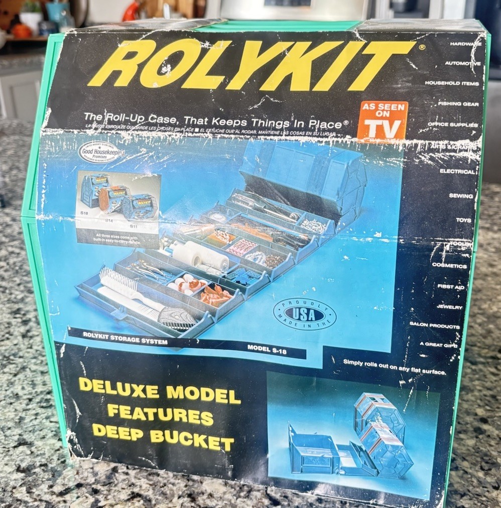 VTG ROLYKIT S-18 Deluxe Roll-Up Storage Organizer NEW NOS Made USA *FREE SHIP*