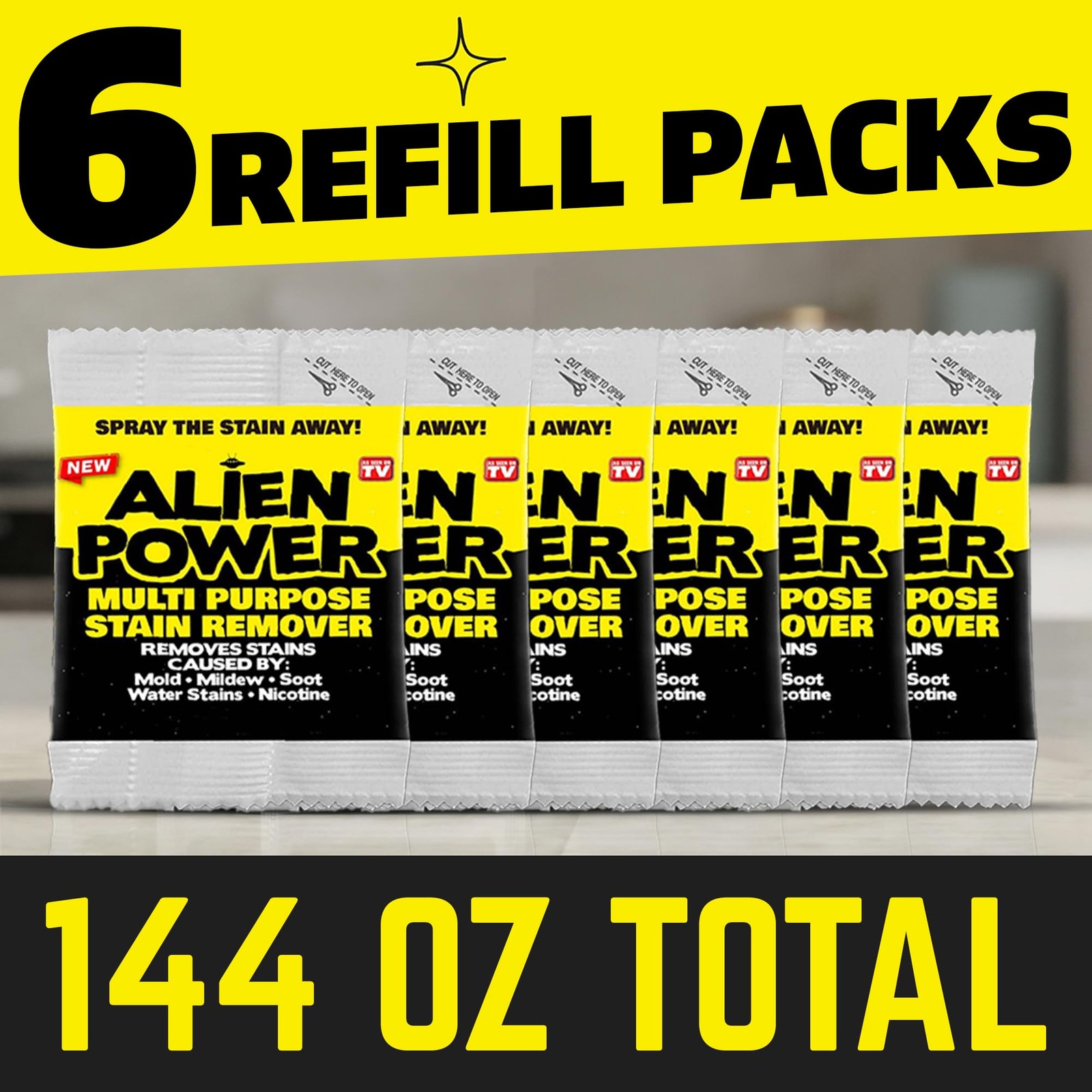 ALIEN POWER 6 Pack Refill Packets 24 Ounce (Pack of 6)