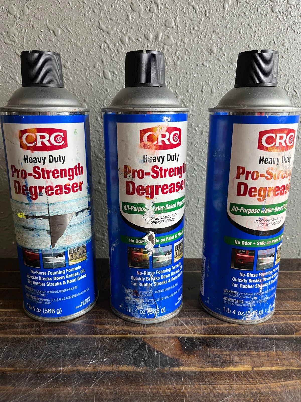 3 Pack CRC Heavy Duty Pro Strength Degreaser No Rinse Foaming Formula 20oz