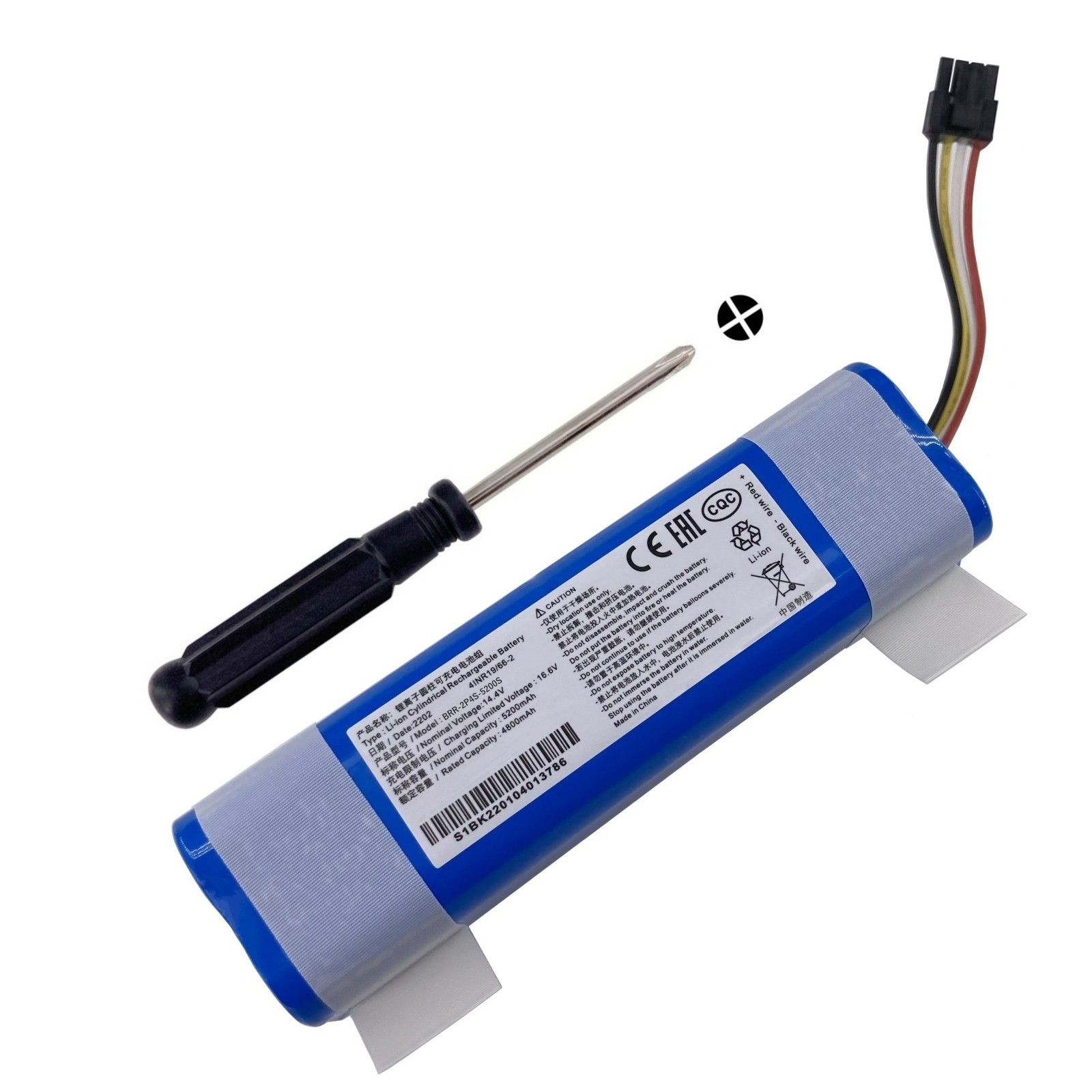 New Battery for Roborock Robot Vacuum E4 S4 S5 Max S6 S7 S8 Pro S50 S51 S52 S55