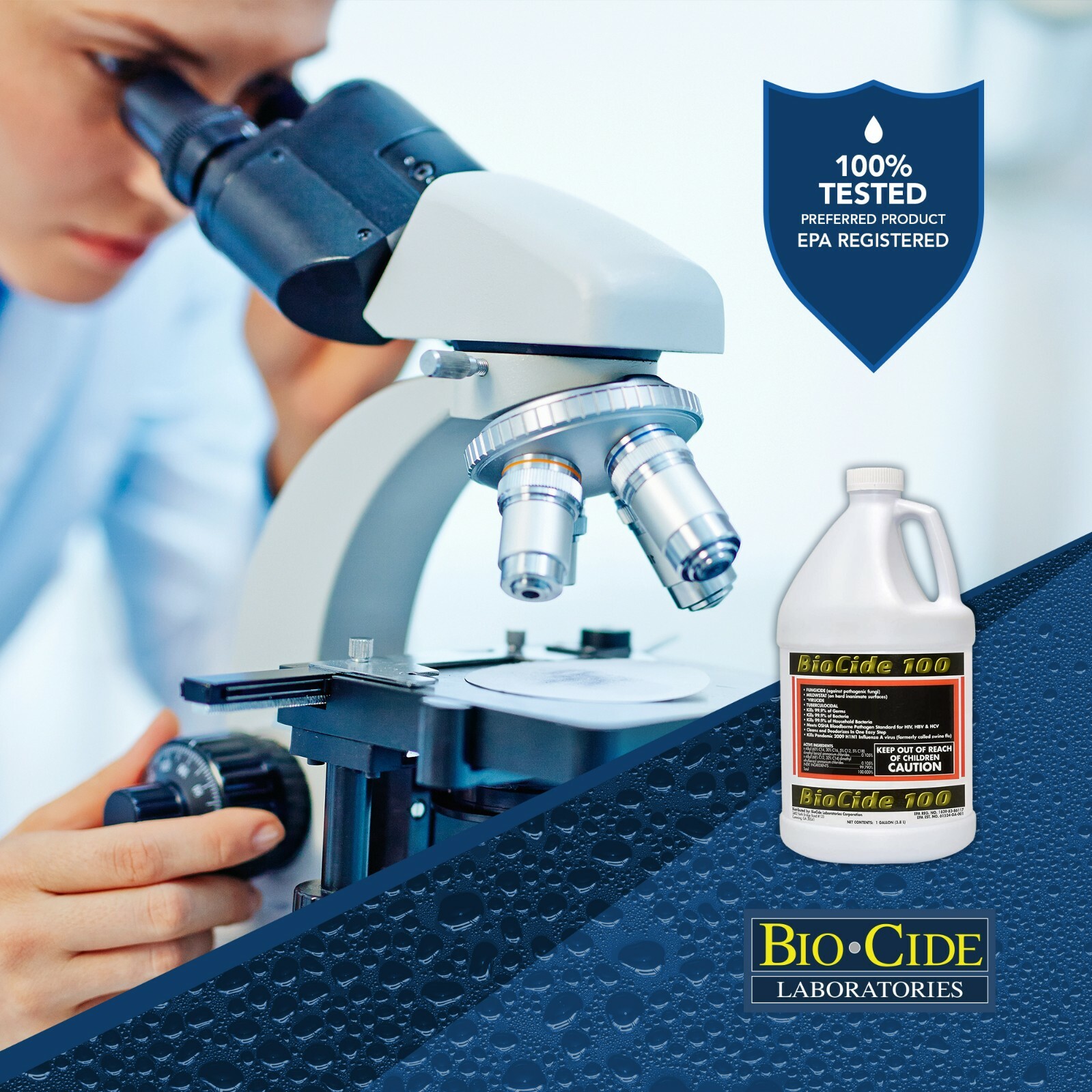 Biocide 100 Multi-Purpose Disinfectant Spray | DIY Mold, Mildew, Fungi Remover