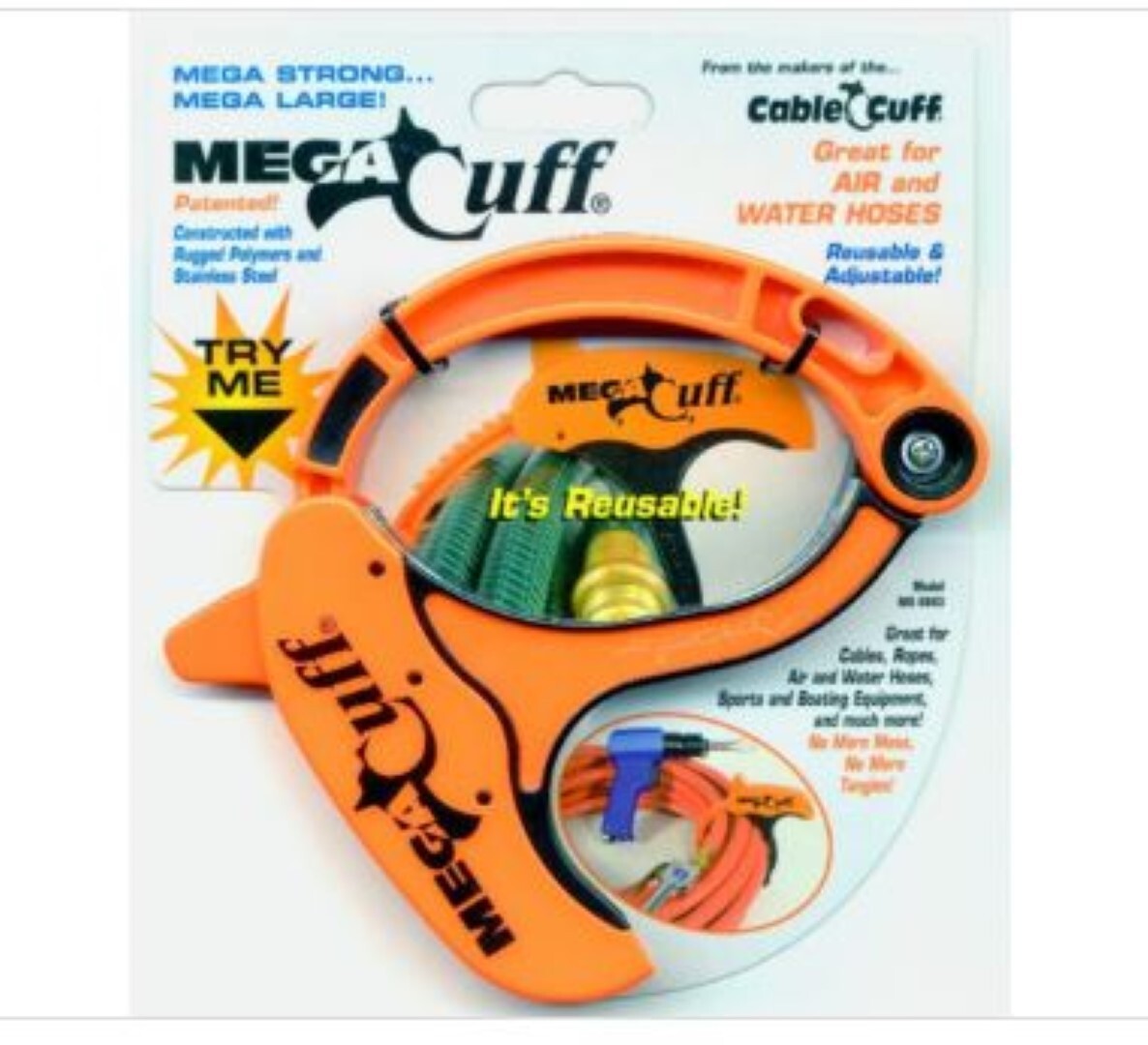 Cable Cuff Orange Mega Cuff Made from High Impact ABS and Stainless Steel NEW