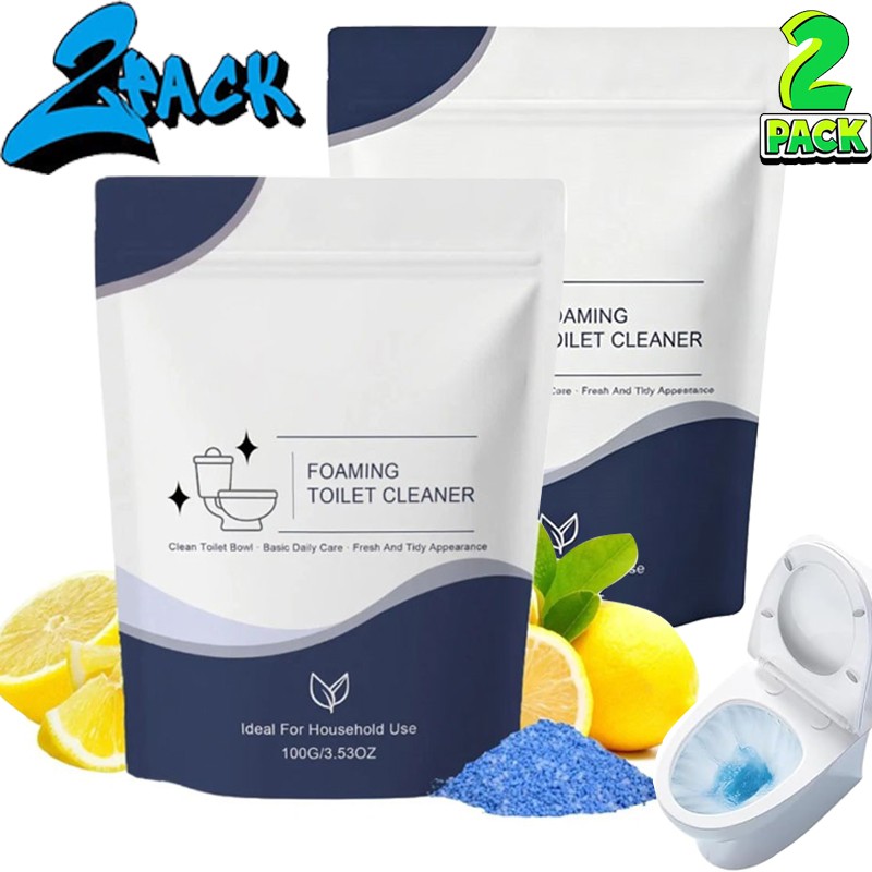 2PACK Restorabowl Foaming Cleaning Powder Fresh Scent Fast Dissolving Daily Care