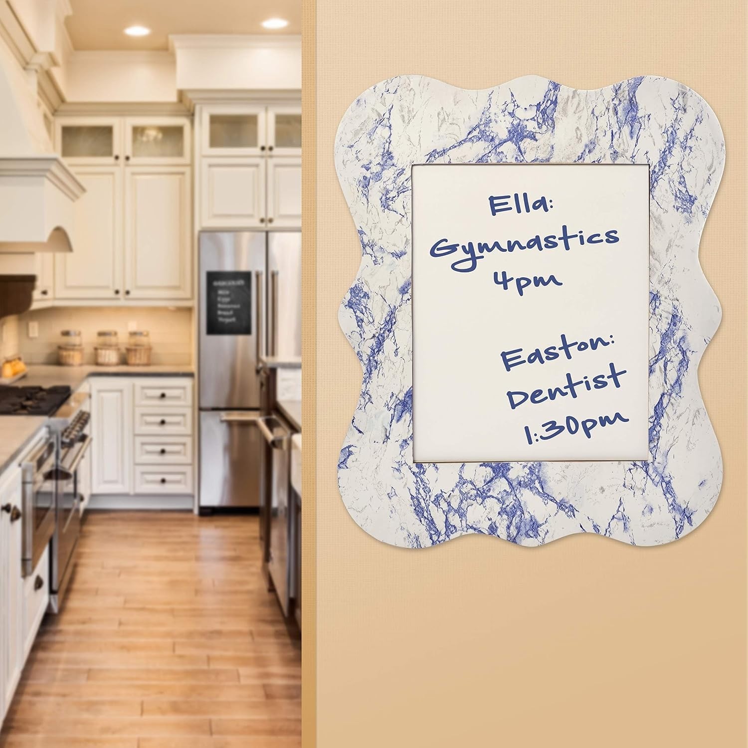 Blue Marble Self-Adhesive Shelf Liner – Stylish Protective Vinyl Covering 18×108