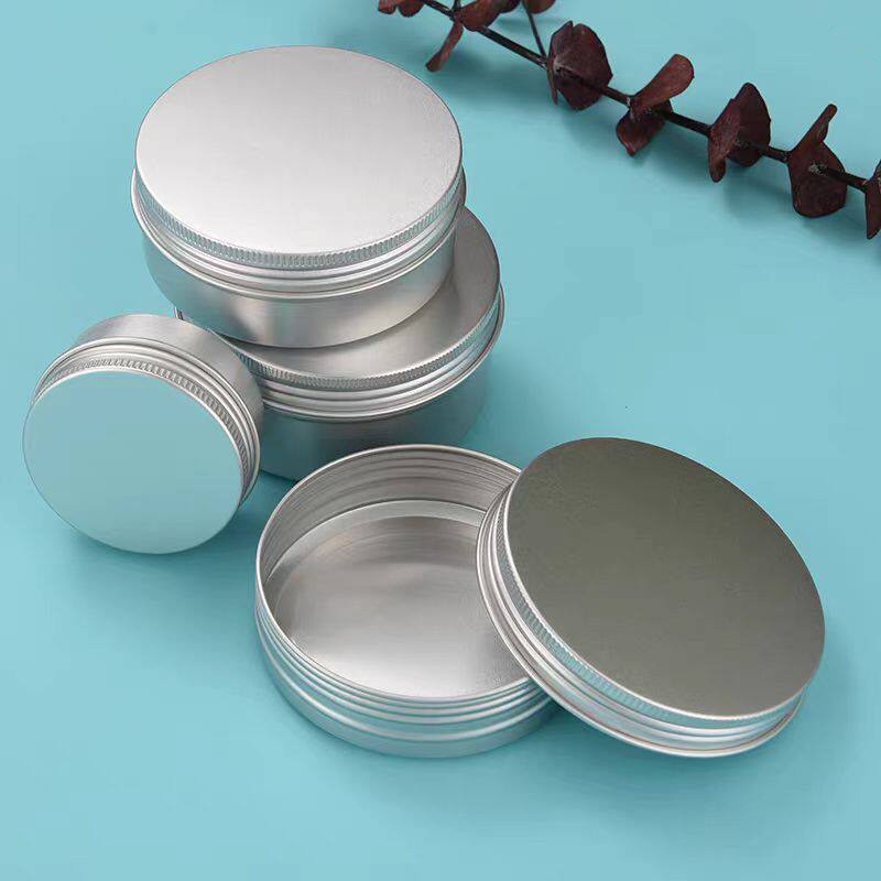5-200ml Small Mini Round Tin Can Box Metal Jewelry Container Case 1/2/3/10/30pcs