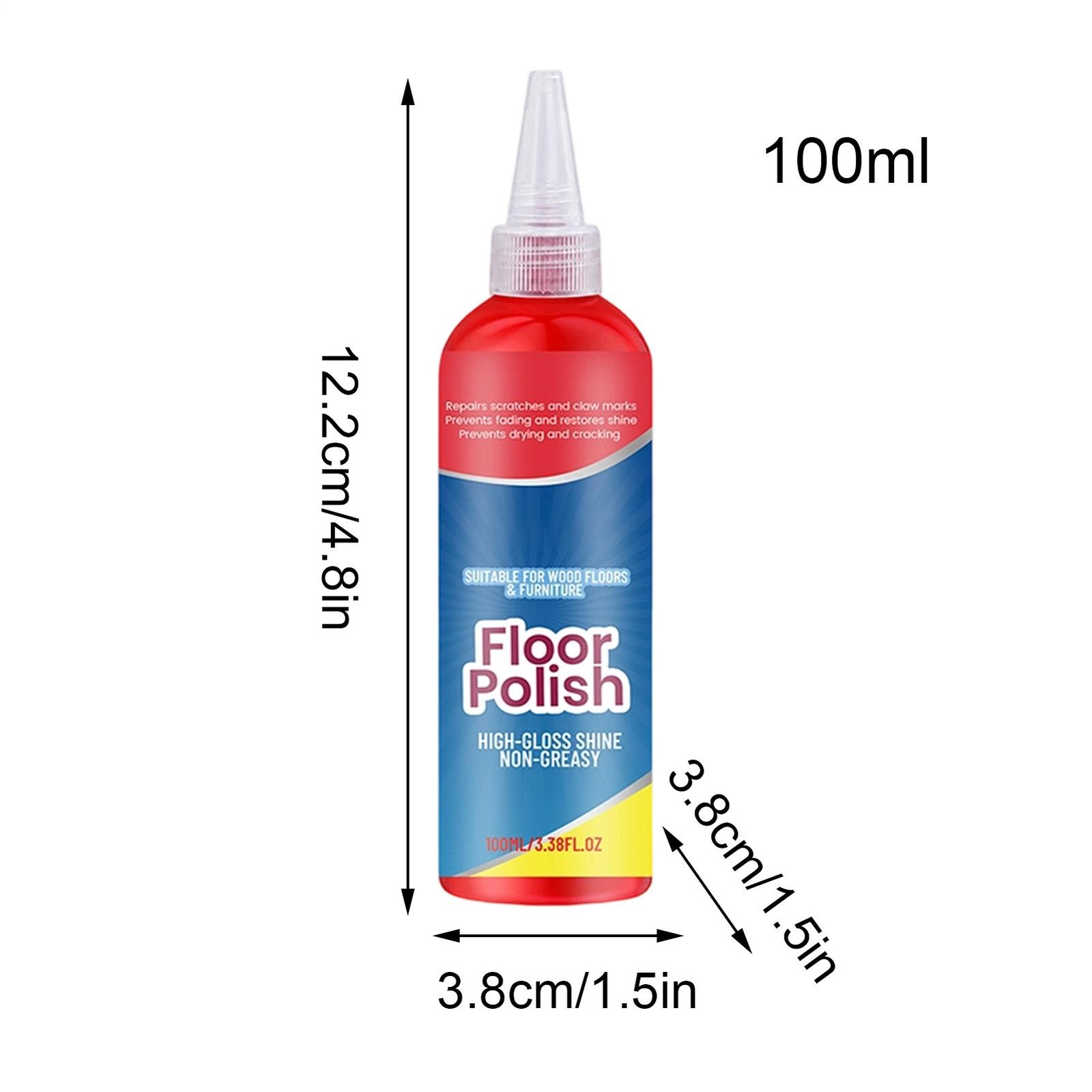 Wood Floor Polish Furniture Repair Polish High Gloss Shine Restorer Non-Greasy