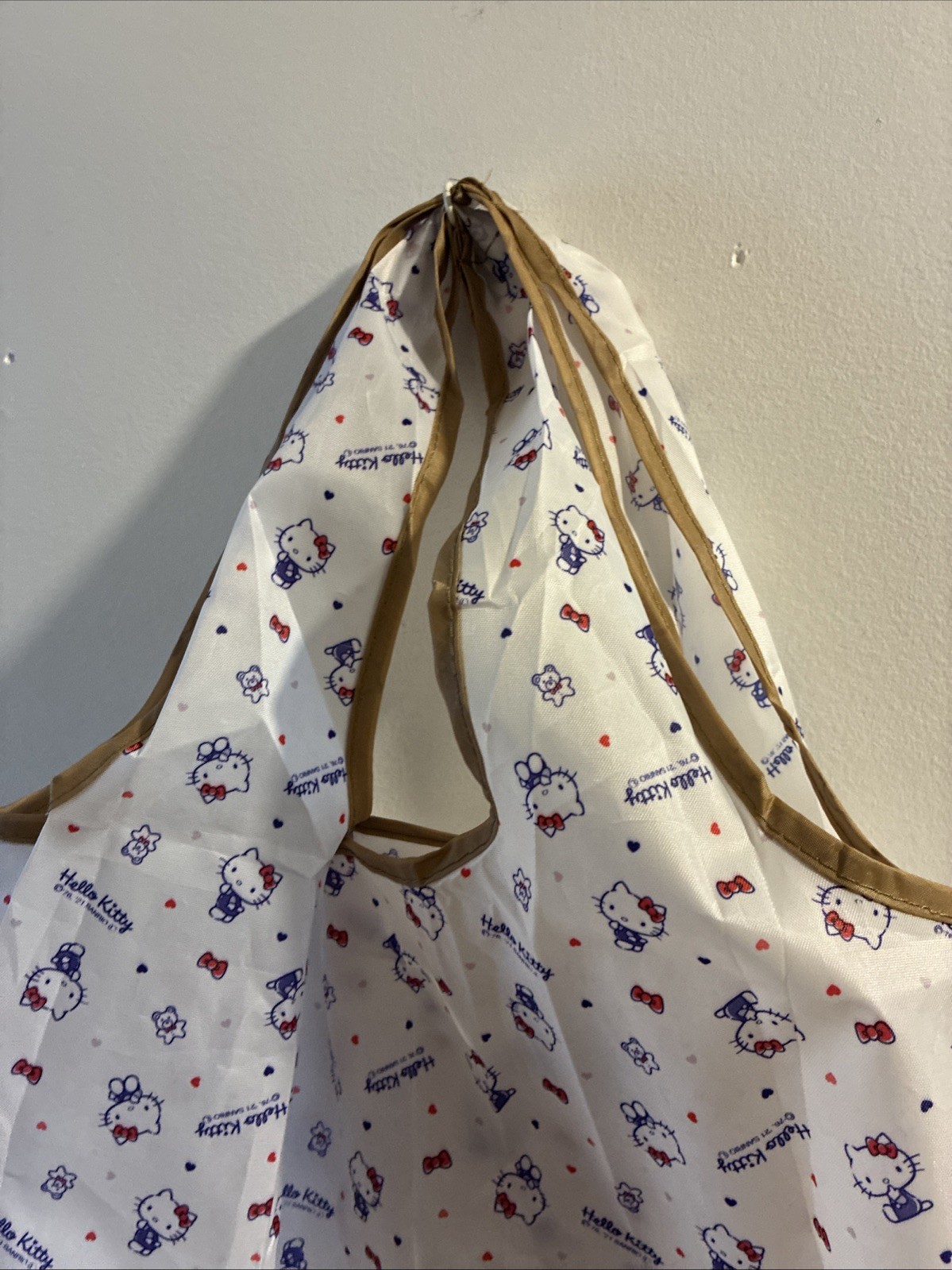 Hello Kitty Portable Foldable Reusable Shopping Shoulder Tote Bag 39x39cm