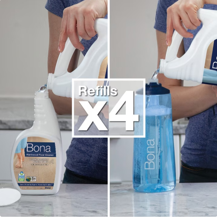 2 Pack Bona® Hardwood Floor Cleaner Refill 128 Fl Oz