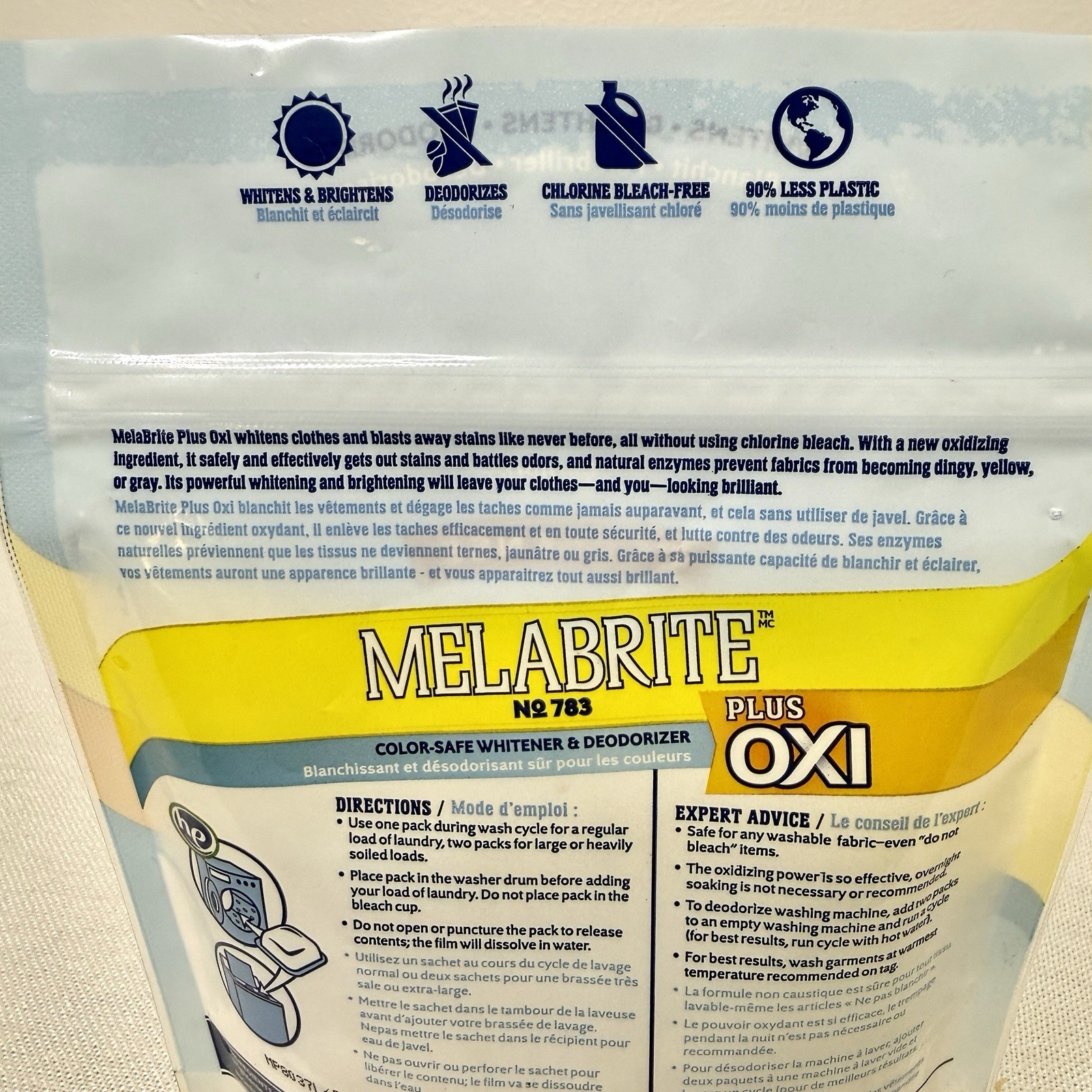 Ecosense Melabrite No.783 Laundry Whitener & Deodorizer Color Safe Oxi 20 Loads
