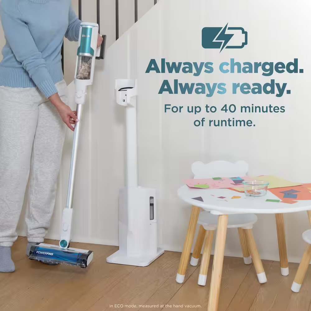 Clean and Empty Bagless Cordless HEPA Filtration Stick Vacuum and Auto-Empty Sys