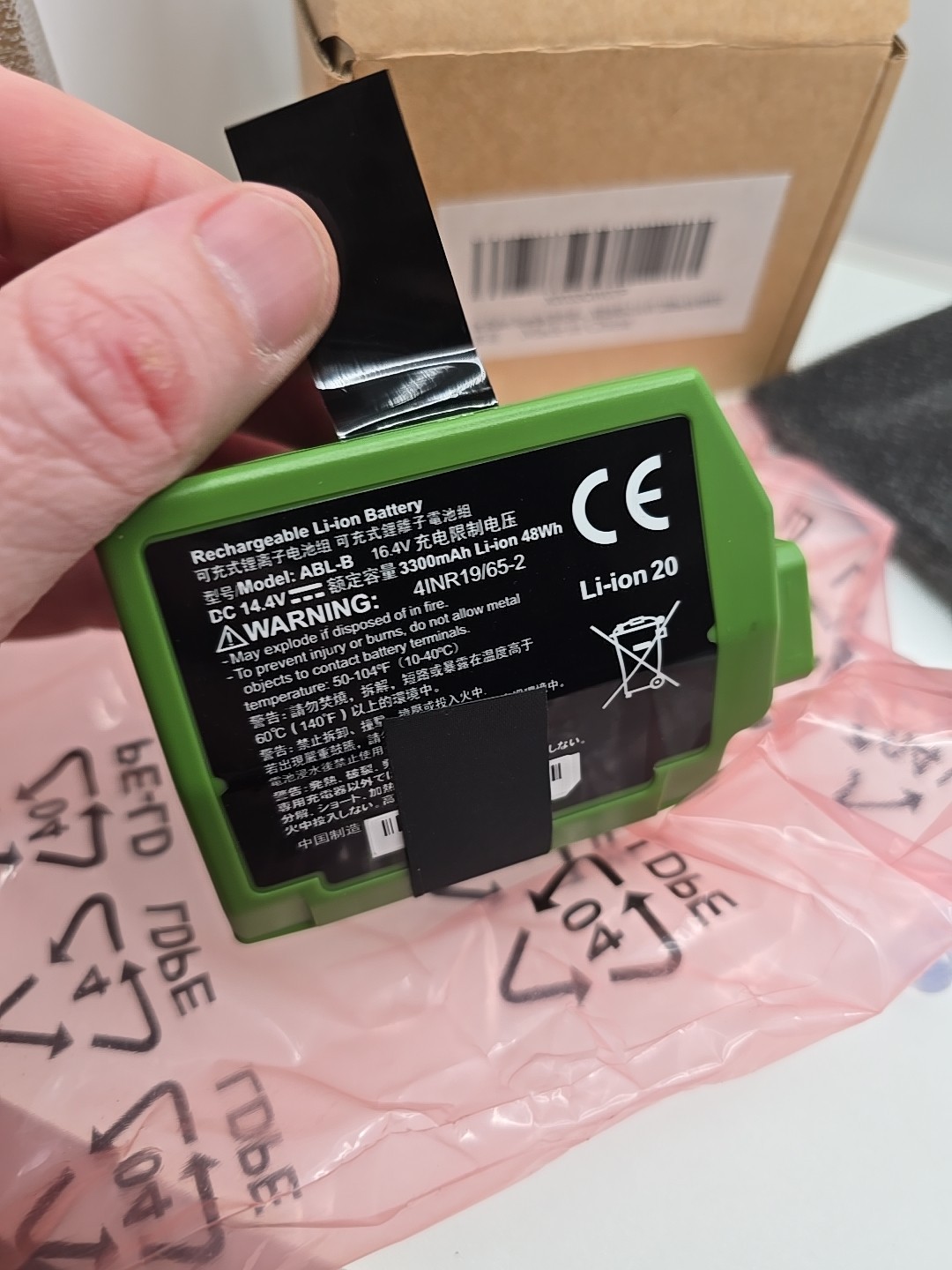 ABL-B 4INR19/65-2 Replacement Sweeper Rechargeable Li-ion Battery for iRobot
