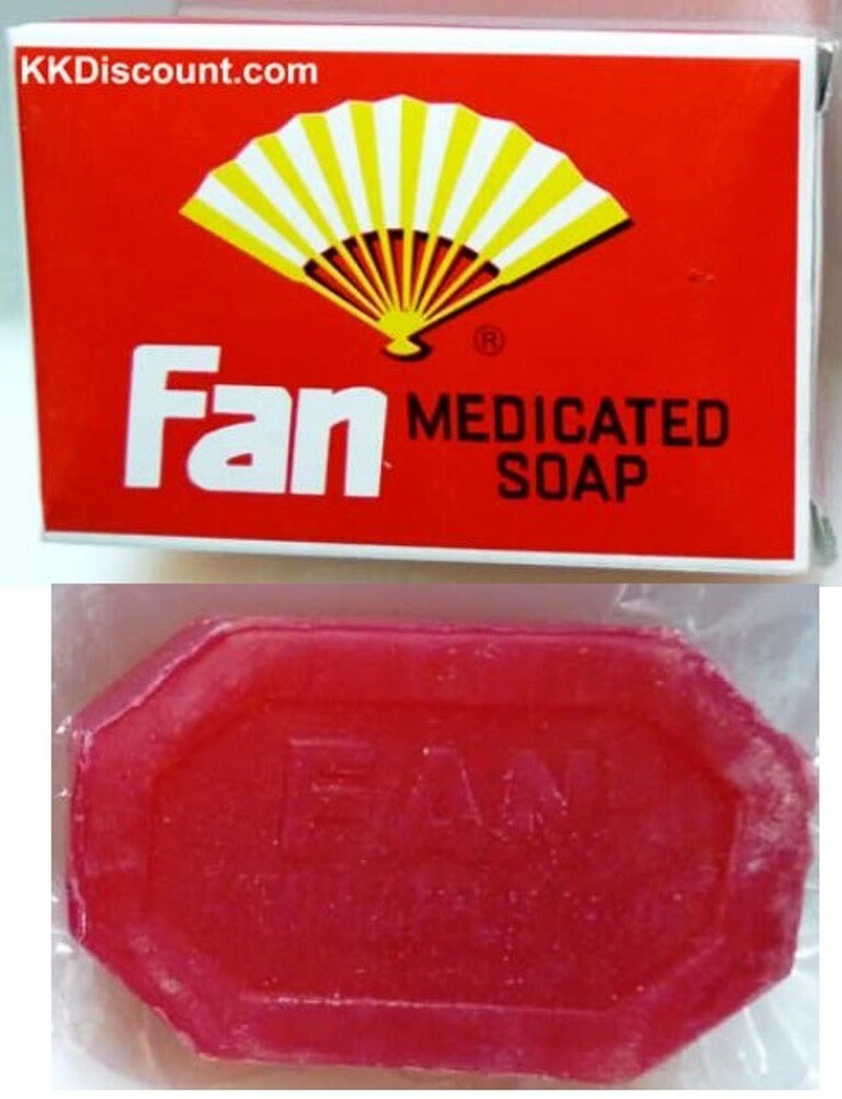 Fan Medicated Soap Kills Germs / Bacteria For Dry Skin 3.5oz Free Shipping