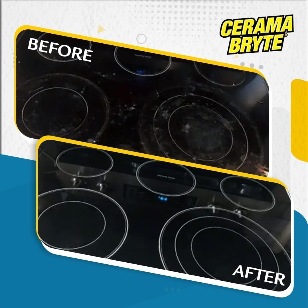 Cerama Bryte Combo Kit Pads & Removes Tough 10 Ounce (Pack of 1), 3 Pack