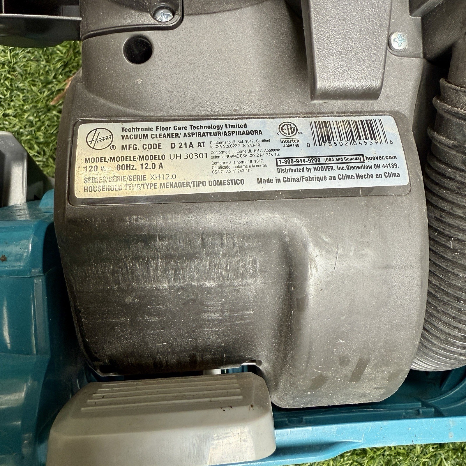 Hoover WindTunnel Tempo Vacuum – Upright Bagged -UH30301 FOR PARTS / REPAIR ONLY