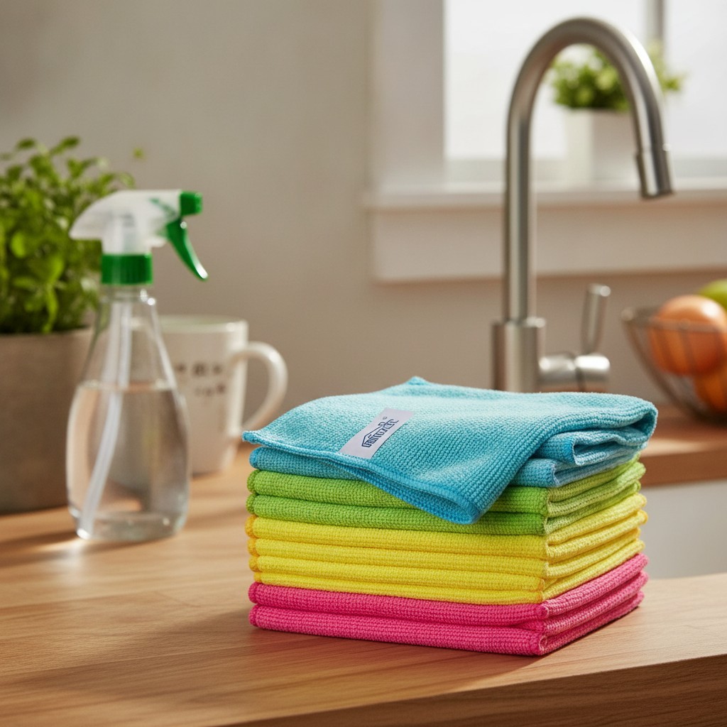 12PK Microfiber Cleaning Cloth, Cleaning Rag for Home, 11.5×11.5in | Reusable…