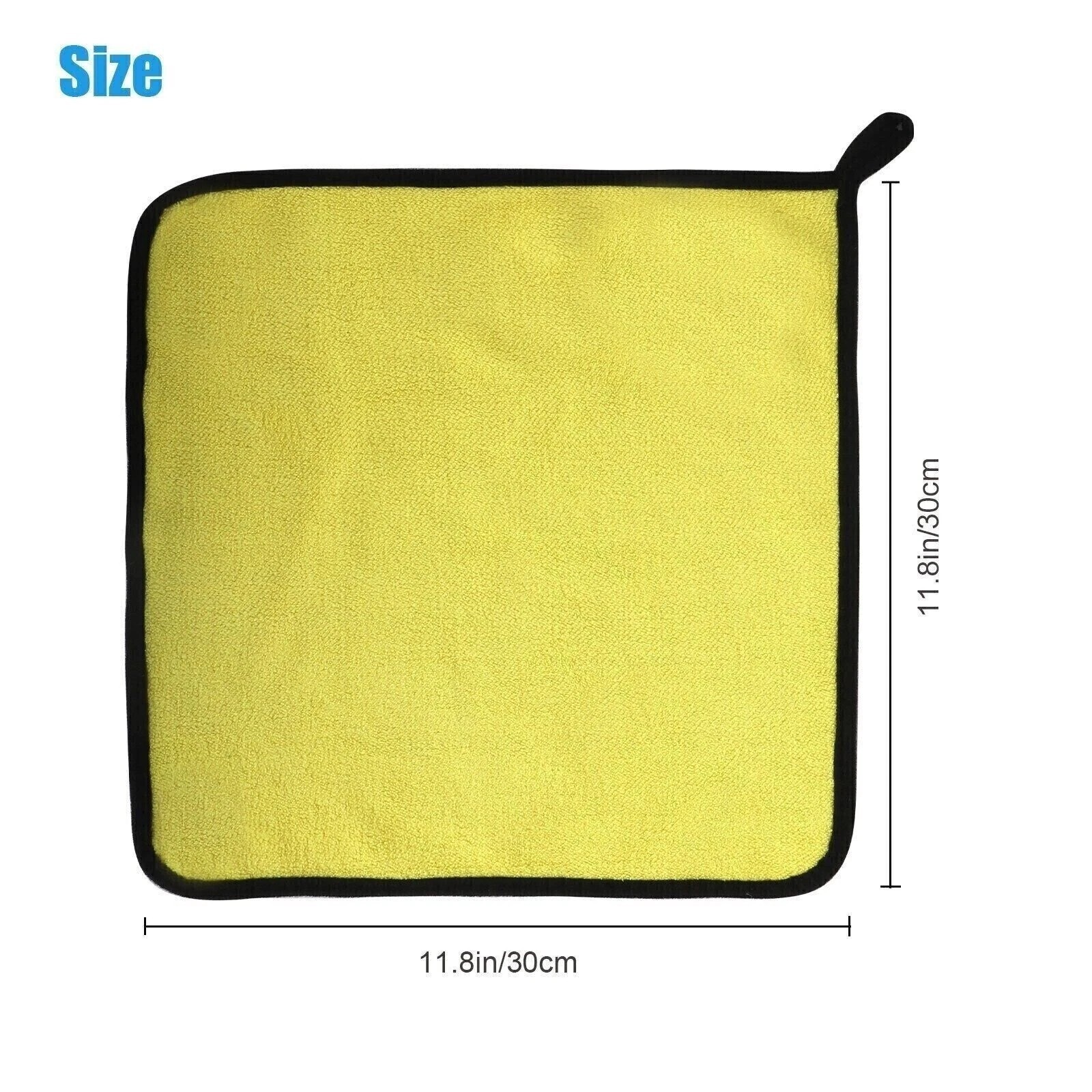 1Pcs Microfiber Cleaning Cloth Car Wash Towel Drying Rag Car Polishing Detailing