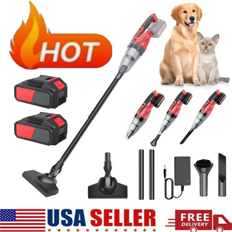 4 in 1 Cordless Vacuum Cleaner Rechargeable Lightweight Stick Vacuum Cleaner LED
