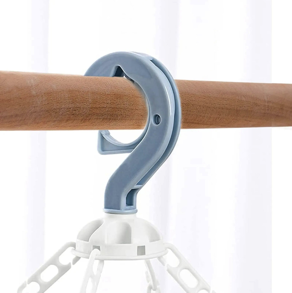 1pc Folding Drying Rack w/ 32 Clips – Portable Hanger for Socks & Underwear