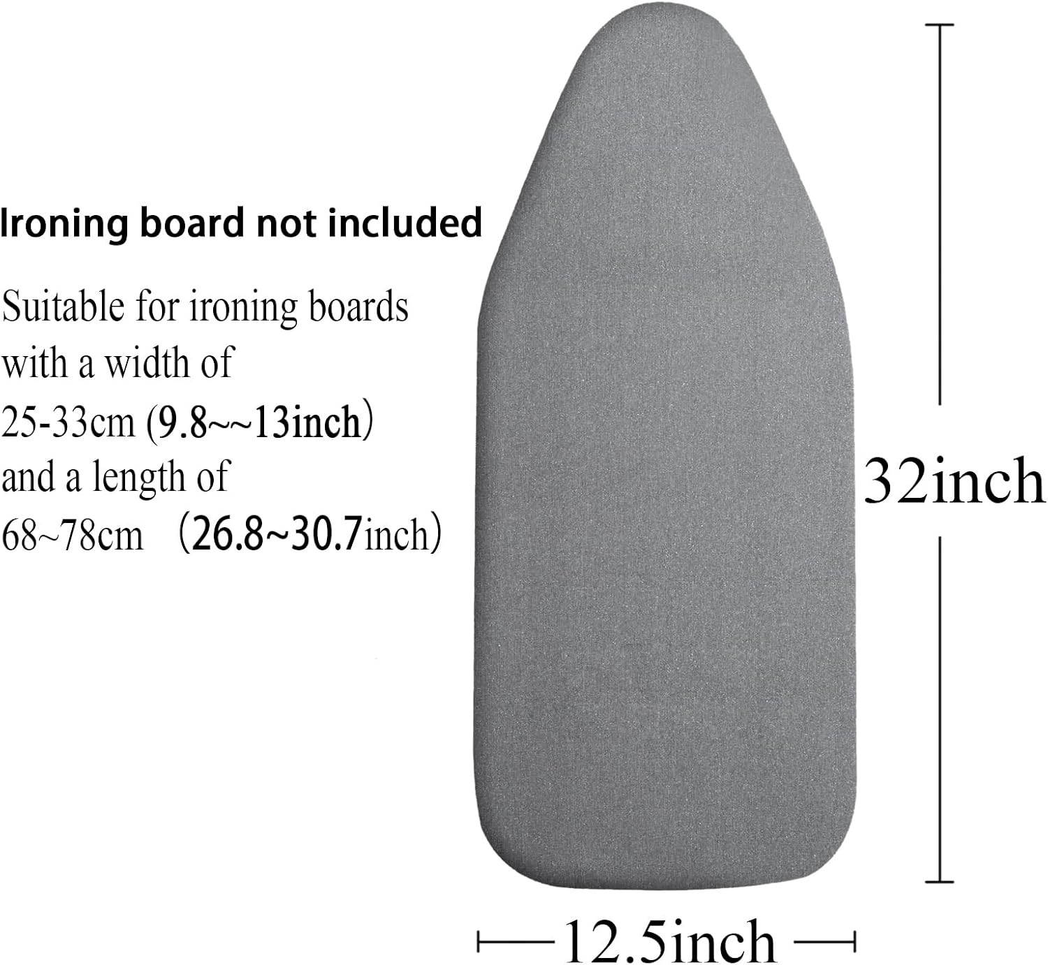 Small Ironing Board Cover Scorch Resistant, Table top Ironing Cover with Padd…