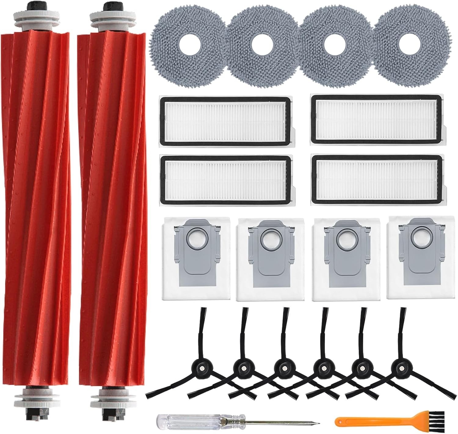 Roborock Qrevo S/Plus/Pro/MaxV 22-Pack Accessory Set – Filters, Brushes & More