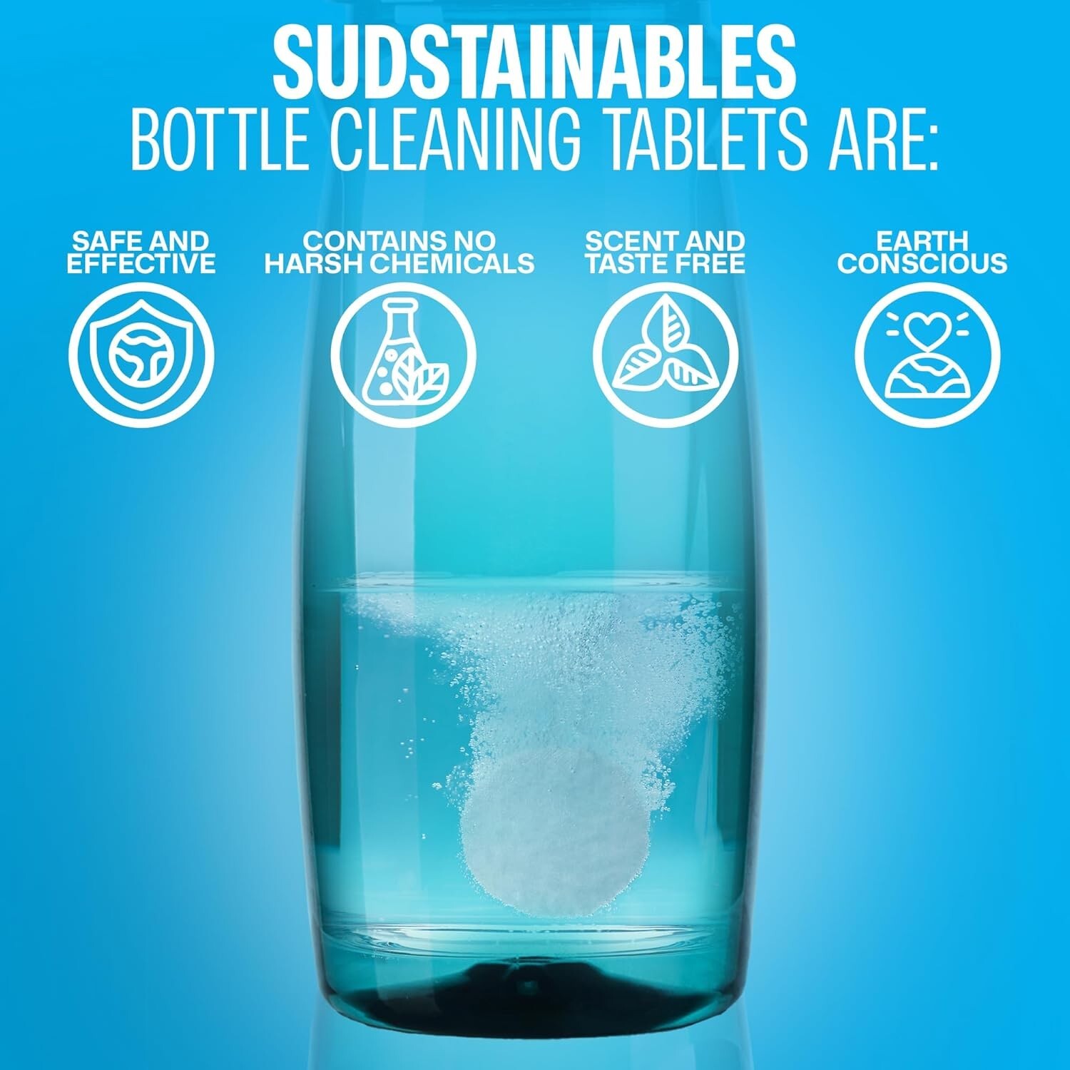 Water Bottle Cleaning Tablets “ 36pack Chlorinefree And Odorless Cleaner For Hyd