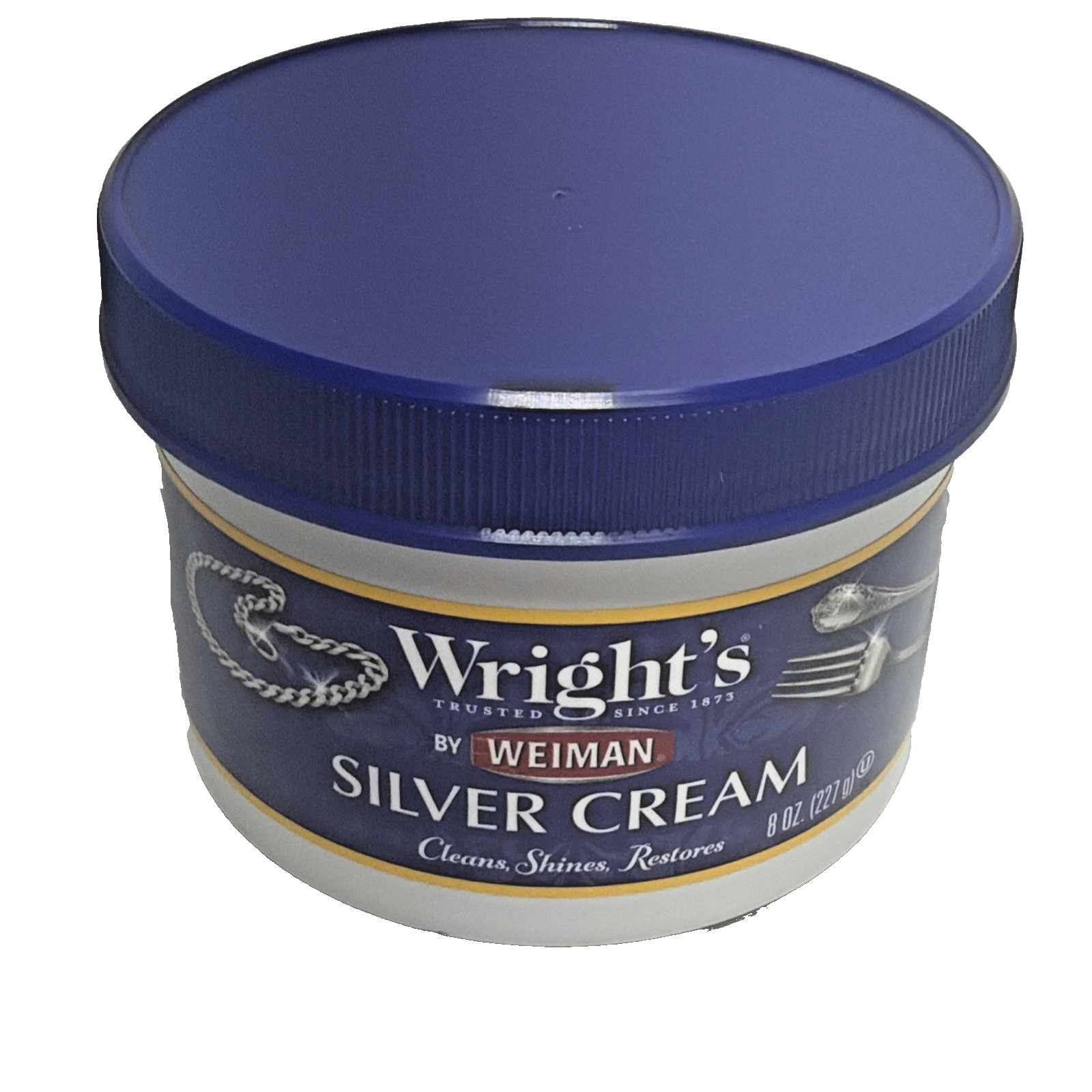 Wright’s Silver Polish Cleaning Cream Shines Restore Metal Cleaner (2) 8 OZ Jars