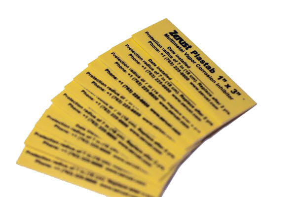 Zerust Rust Prevention Plastabs 1″ x 3″ – Pack of 10