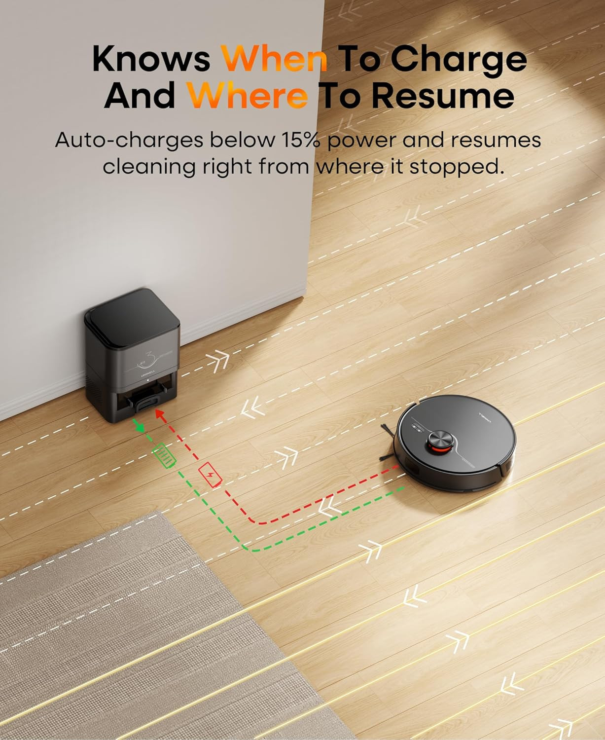 Self-Emptying Robot Vacuum & Mop, 7000Pa, Lidar, App/Alexa Control