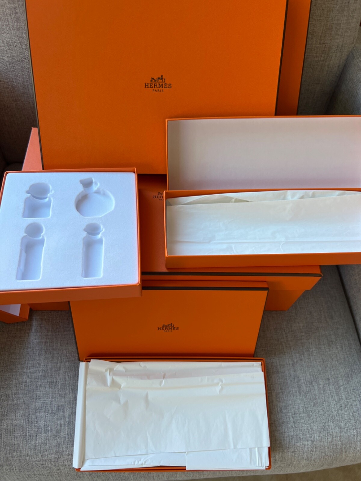 Hermes Box Boxes Various Sizes for Birkin Kelly Bag Purse Shoes Scarf Authentic