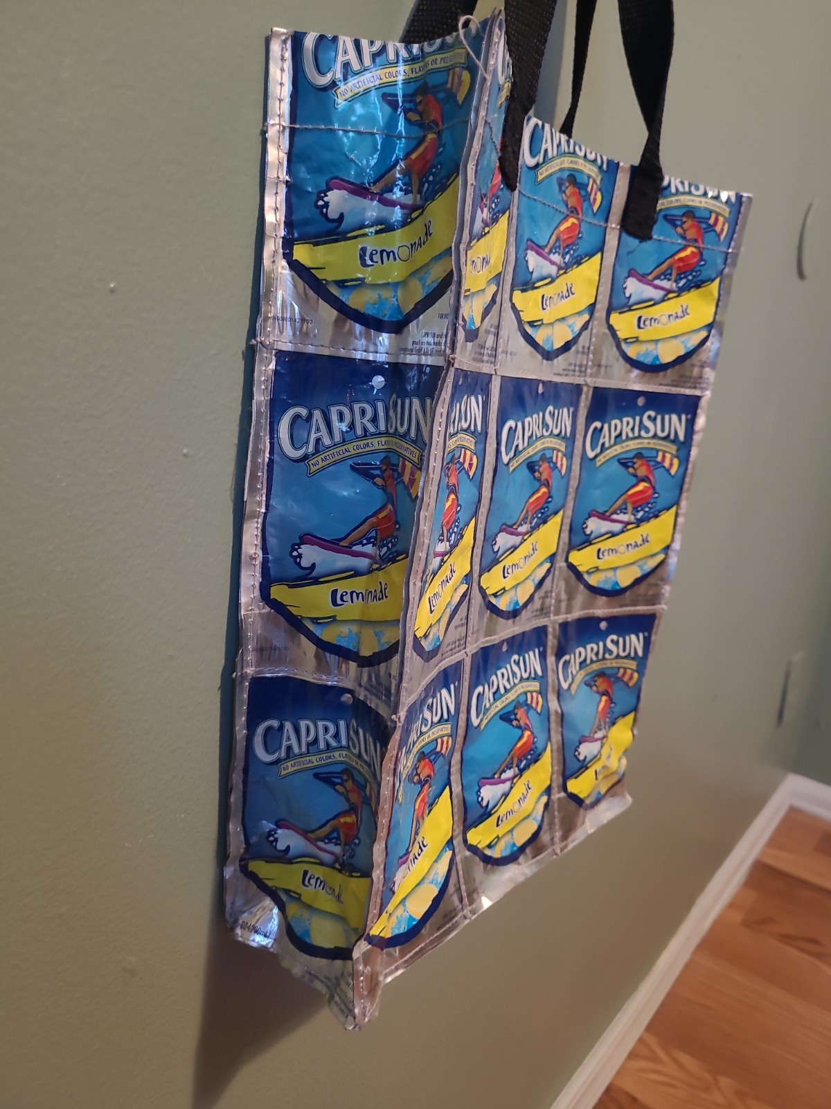 Capri Sun Fruit Punch Pouch Shopping Tote Bag Recycled Reusable Terracycle