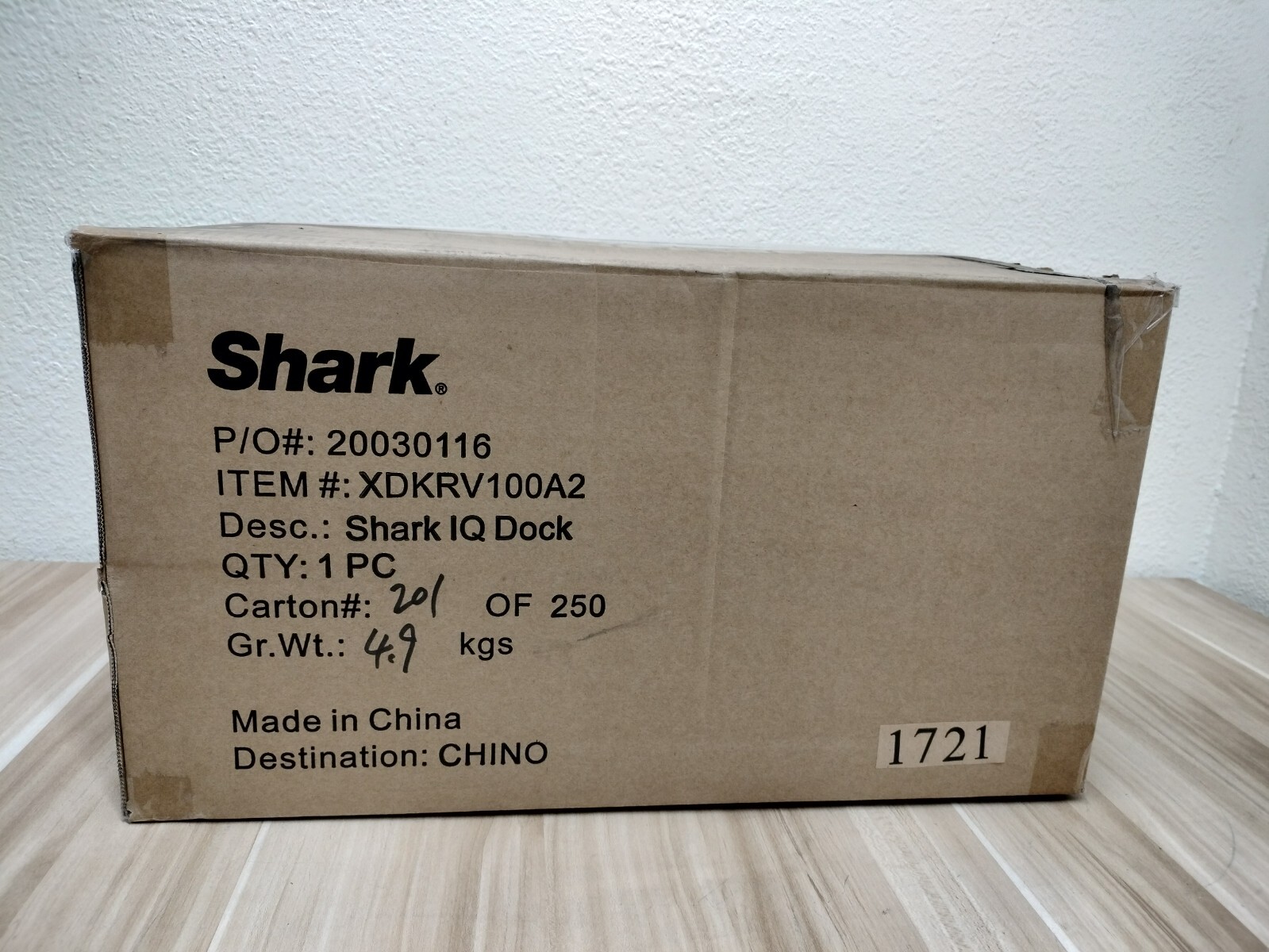 Shark IQ DOCK Charging Base/Dust Bin (XDKRV100A2/XDCKRV100A2)