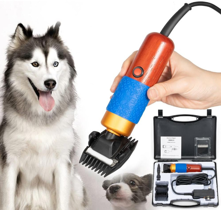 Cortadora eléctrica 200W 10ft con 2 cuchillas para esquila de ovejas y mascotas
