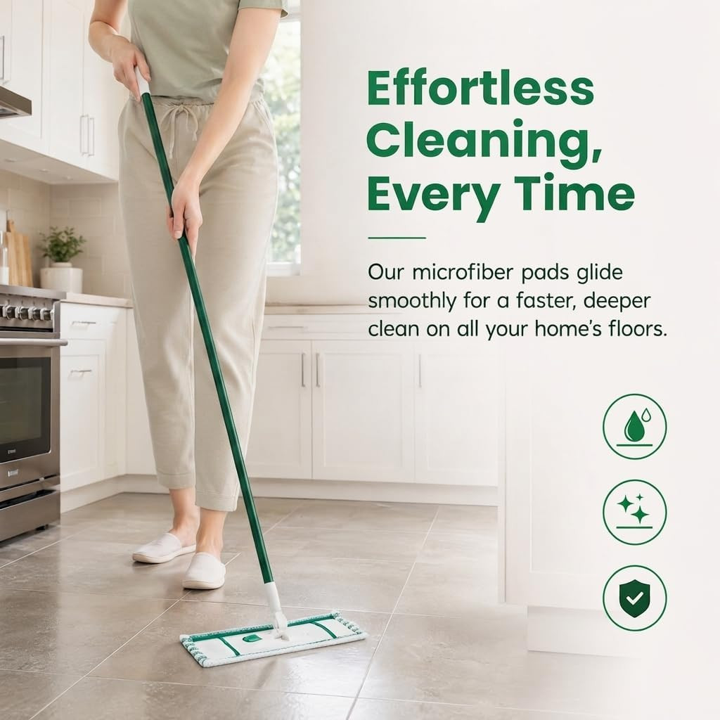 2 Pack Mop Head Replacement Compatible with Libman Wet & Dry Mop | Microfiber