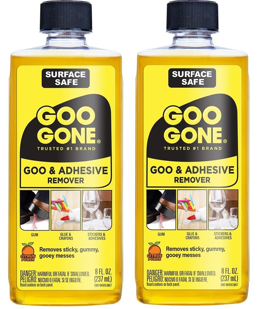 Adhesive Remover Surface Safe Goo Gone 8 Fl Oz Pack Ounce Safely Removes Labels