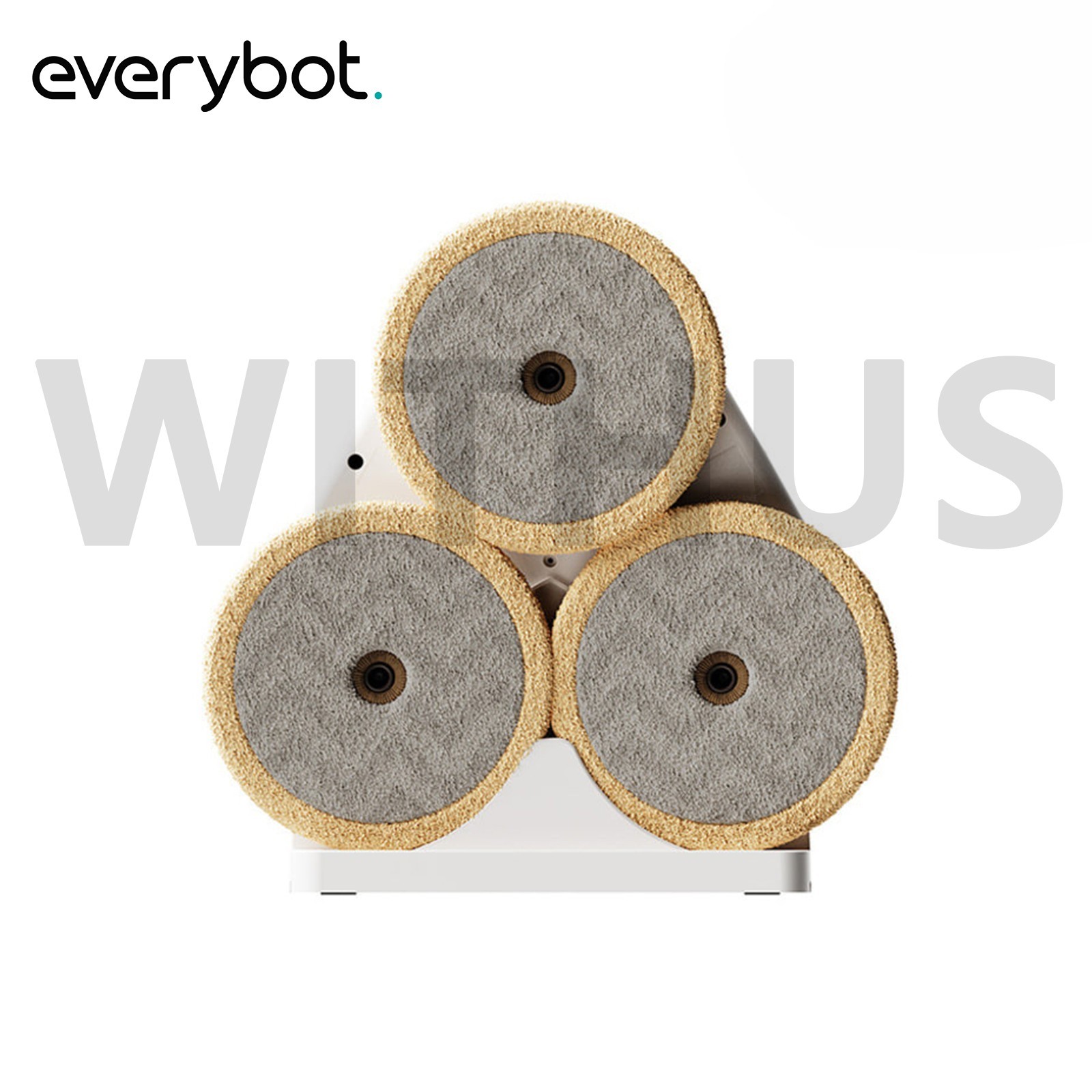 EVERYBOT Three Spin Slim TS450 Robotic Mop Cleaner 3-Pad Korean 220V NEW
