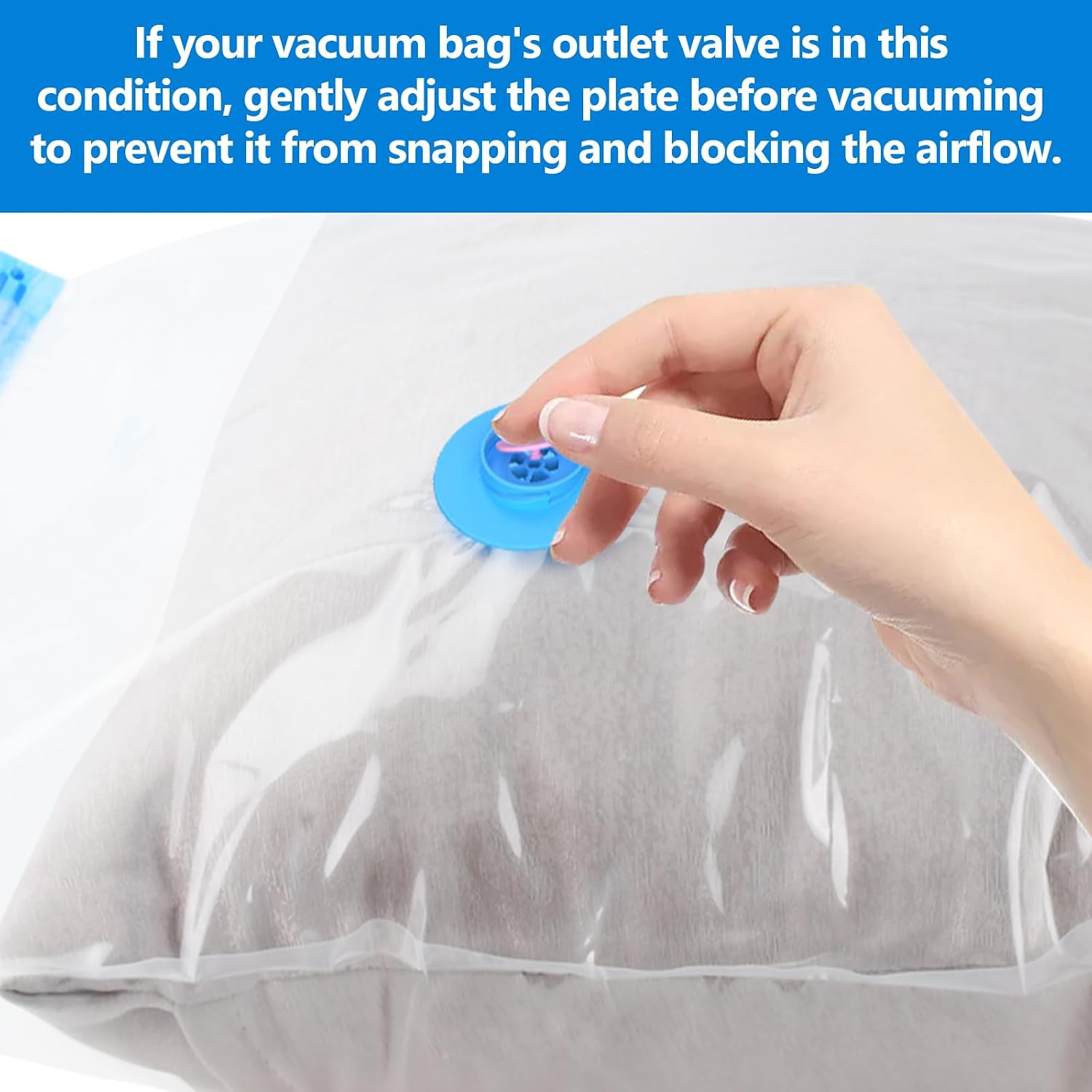 Electric Vacuum Pump, Portable, for Storage Bags, Blue | Electric Air Pump for V