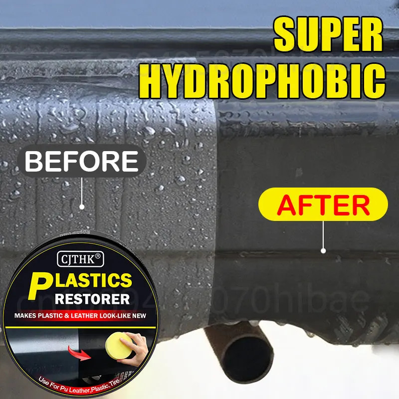 Car Plastic Restorer Back To Black Gloss Trim Hydrophobic Coating Repair Agent