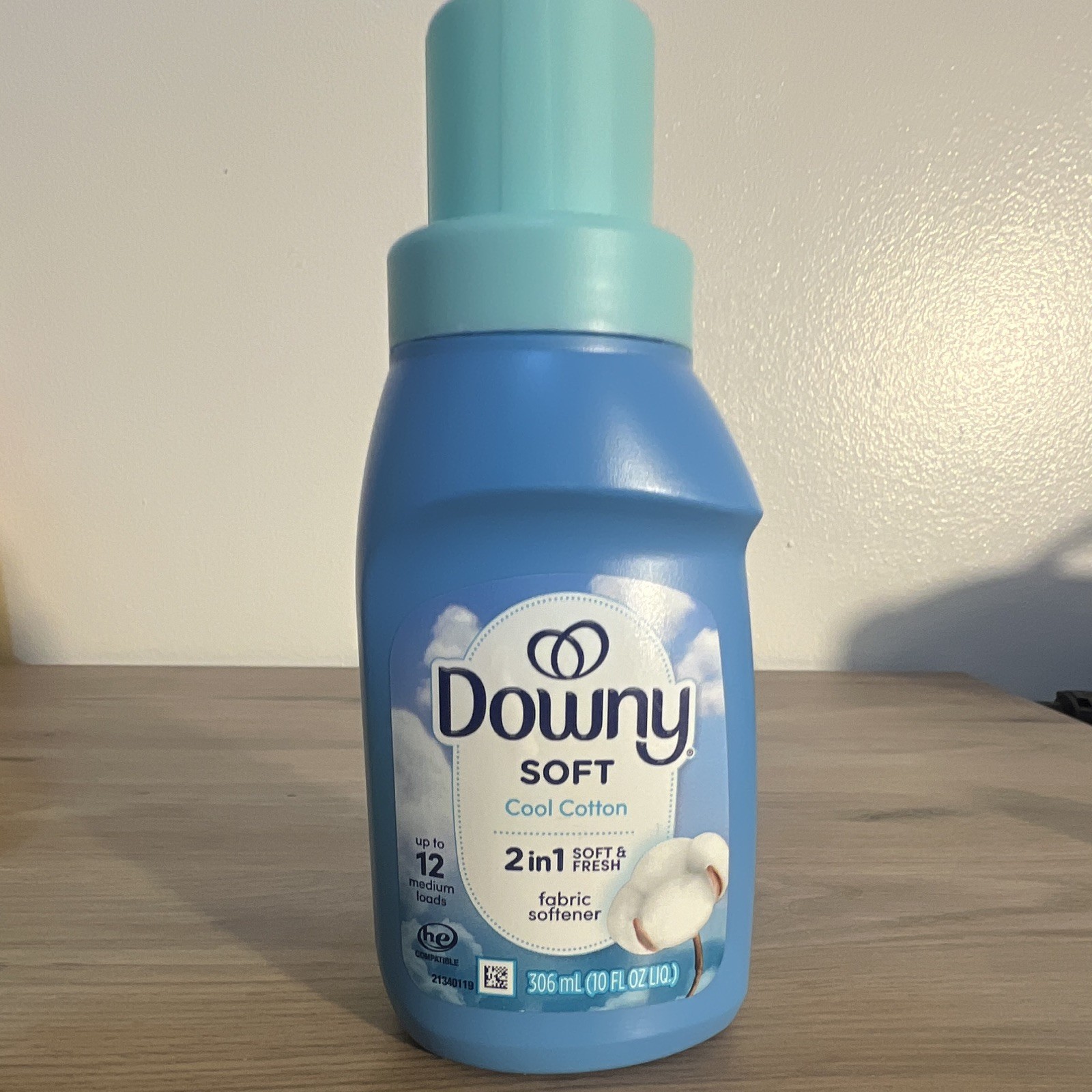 Downy Soft Cool Cotton 2 in 1 Soft & Fresh Fabric Softener HE 306mL