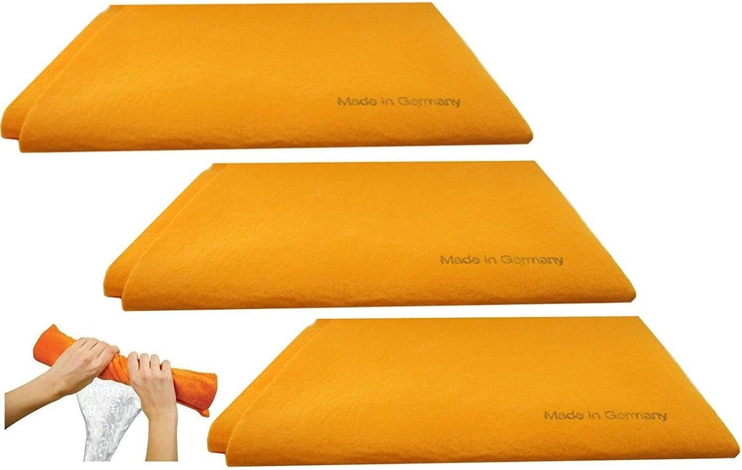Original German Shammy Towels Super Absorbent Cloth 27 x 20 3,6,10,15 or 20 PK