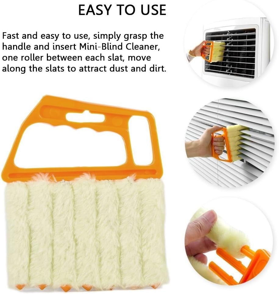 Versatile Mini Blind & Dust Cleaner – Easy-to-Use, Machine-Washable, Lightweight