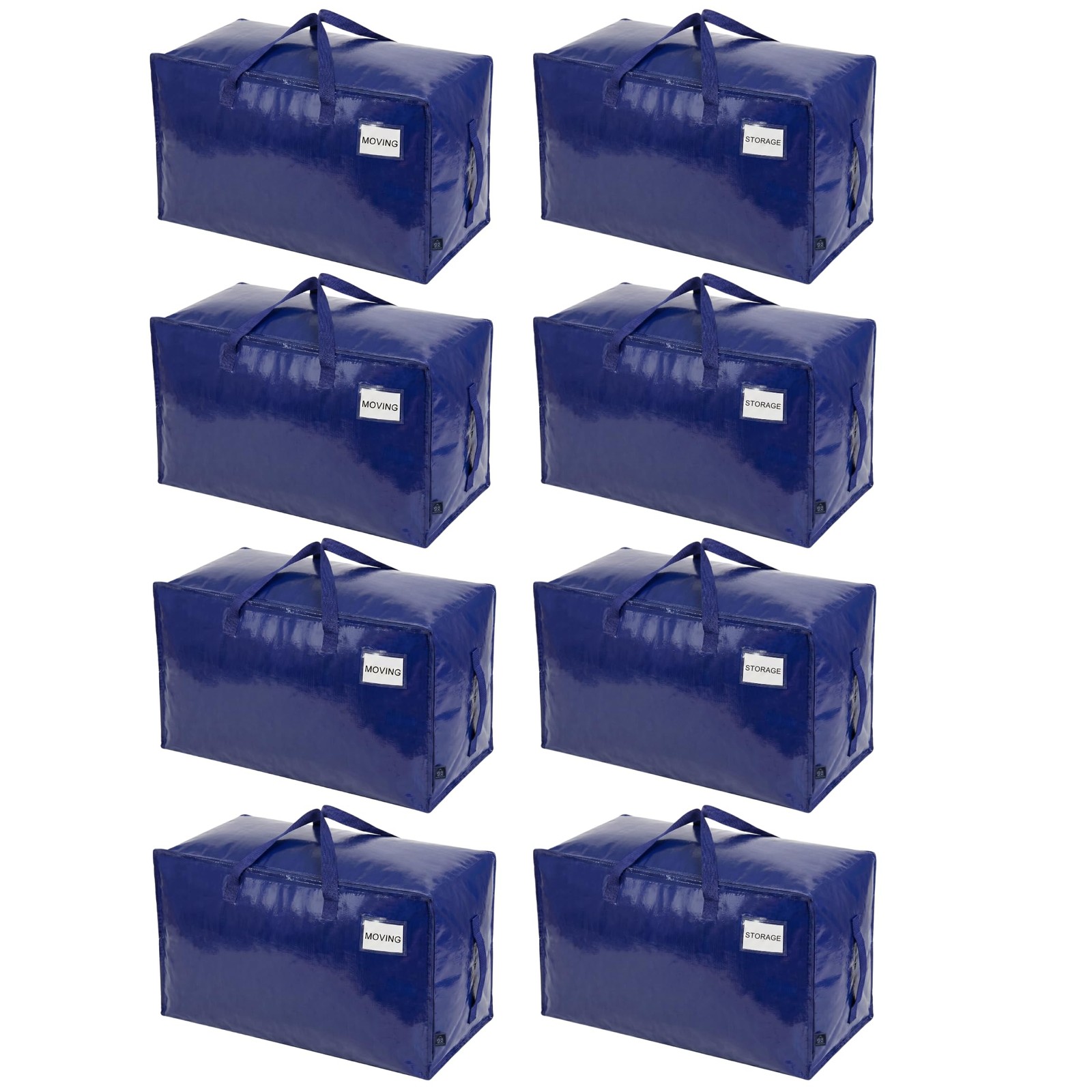 Extra Large Heavy Duty Moving Bags Wide Opening Reinforced Handles 8PCS