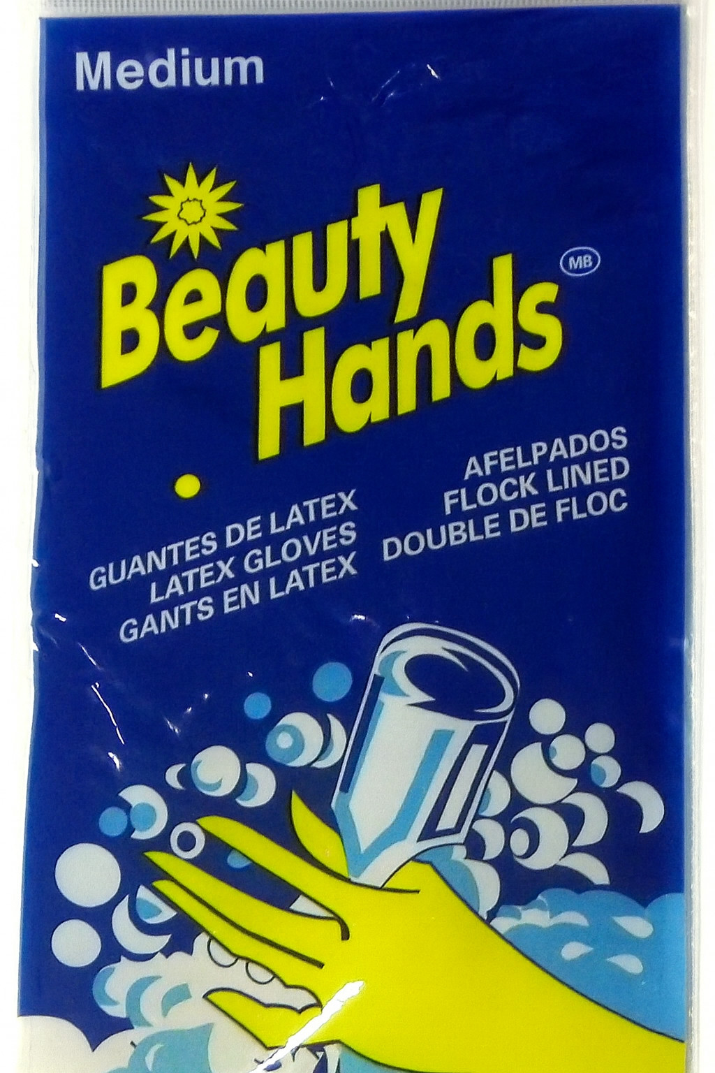 6 Pair Latex Lined Dish Washing Chemical Resistant Gloves – Medium