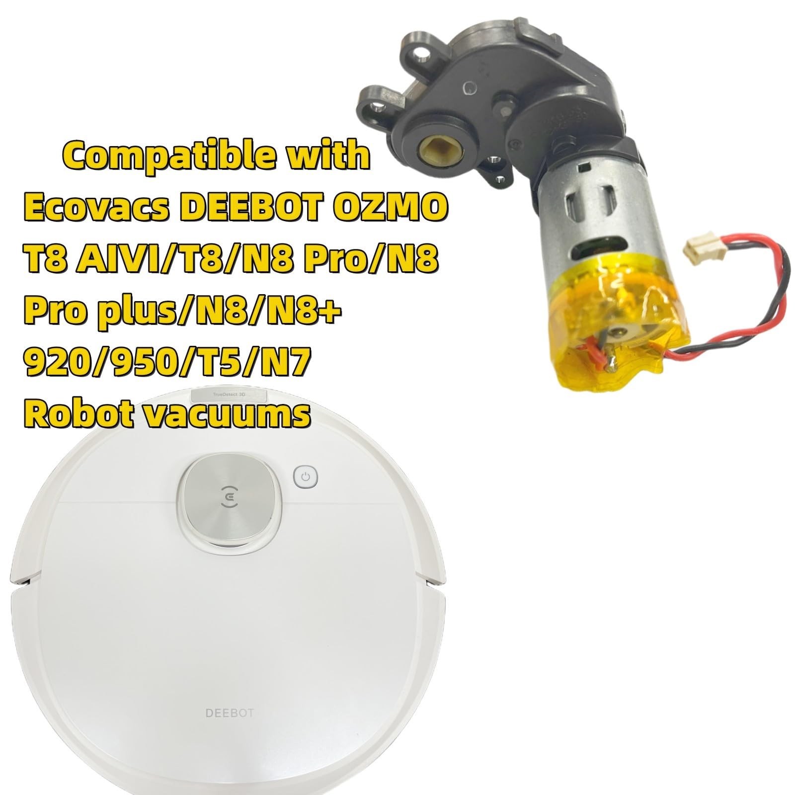 Main Brush Motors for Ecovacs DEEBOT OZMO Yeedi T8 T9 T9+/T8 AIVI/T8/N8 Pro/N…