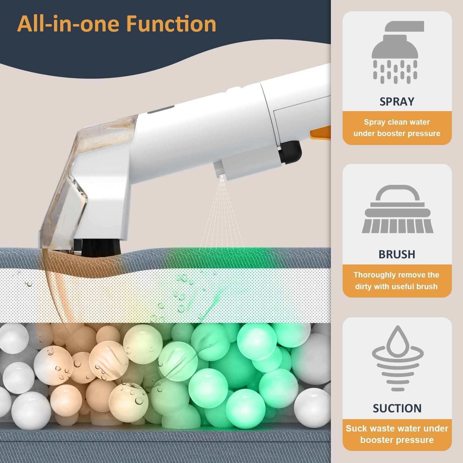AILLTOPD C4 Portable Carpet Cleaner Machine Powerful Deep Stain – Scratch & Dent