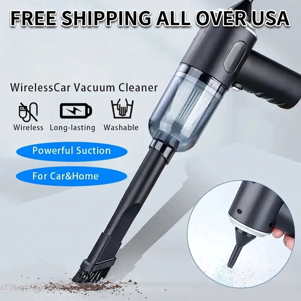 Wireless Car Vacuum Cleaner Handheld Cordless Portable Mini USB High Power 9000P
